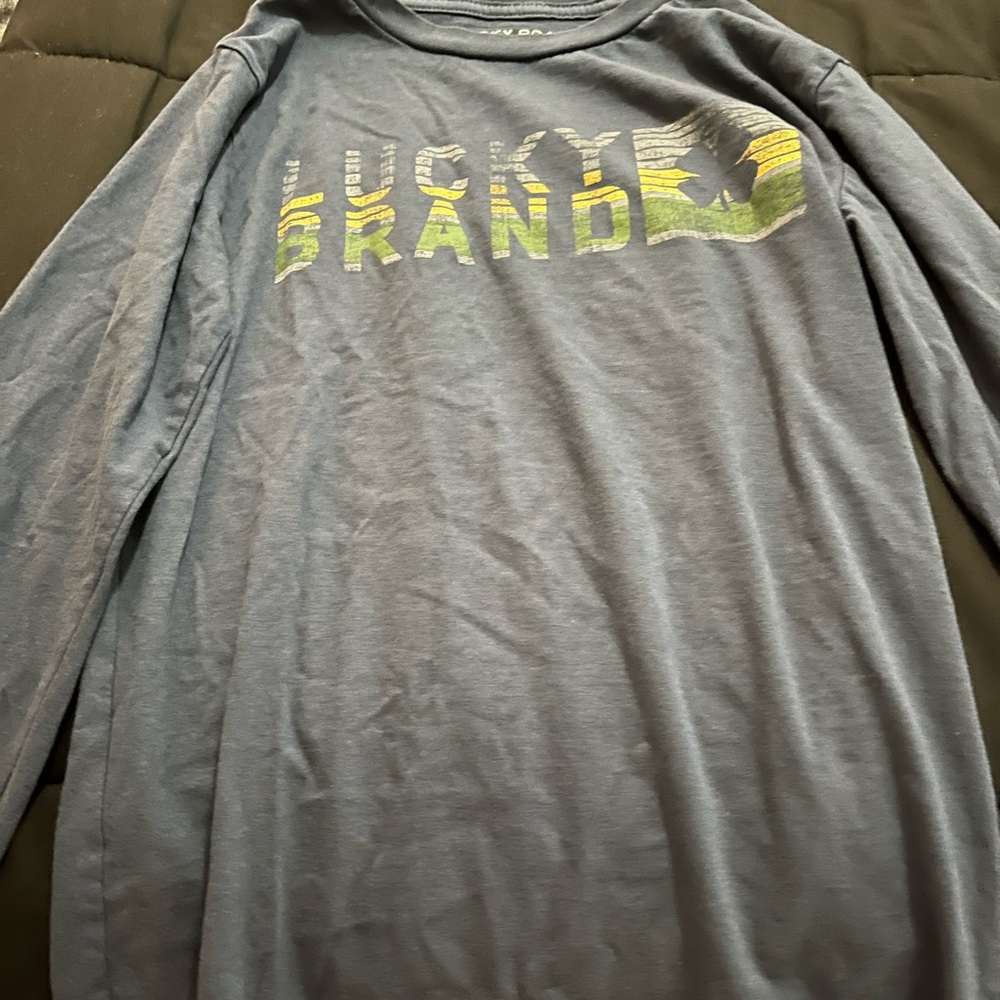 Lucky Brand Gray Long Sleeve Shirt